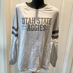 Utah State Aggies Varsity Striped Long Sleeve